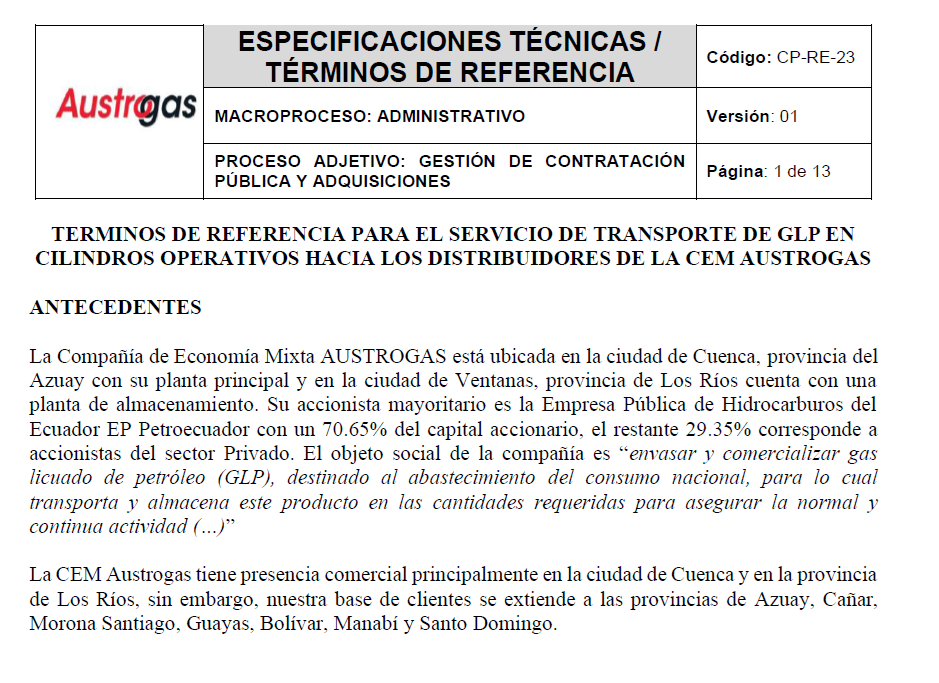 TDR Transporte Distribuidores